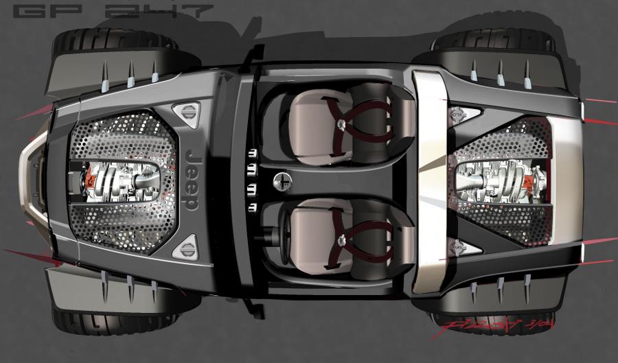  Jeep Hurricane concept 2005 года  (фото 19 из 58)